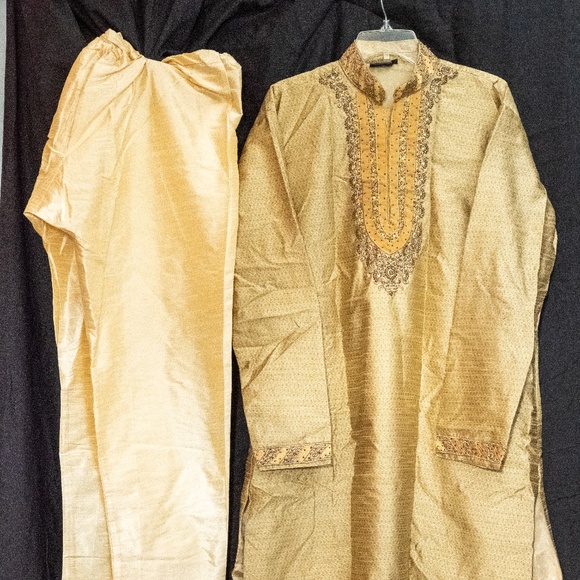 Tan Kurta pajama - Picture 1 of 5